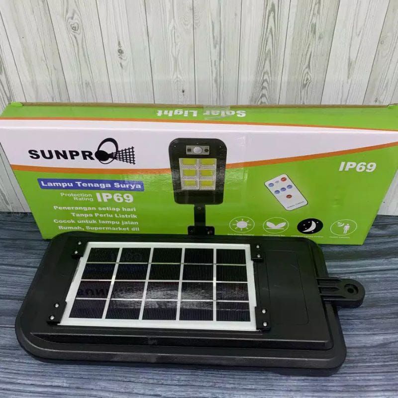 Lampu Tenaga Surya Outdoor Sunpro IP69 180 Watt - Lampu Jalan Pagar &amp; Taman