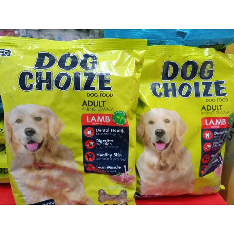 DOG CHOIZE rasa lamb 800gram makanan anjing