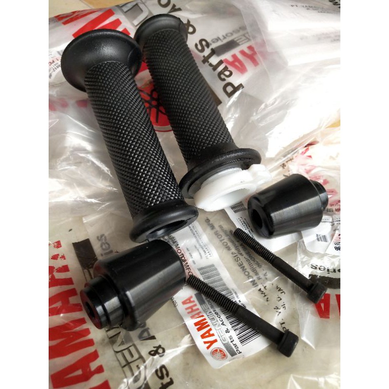 handgrip karet stang rx king new original lengkap jalu baut