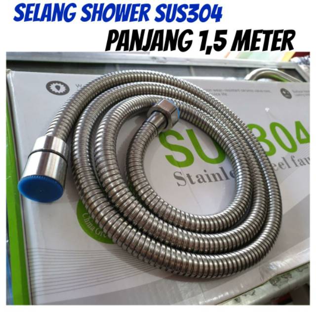Selang shower stainless hitam SUS304 ANTI KARAT PROMO TERMURAH