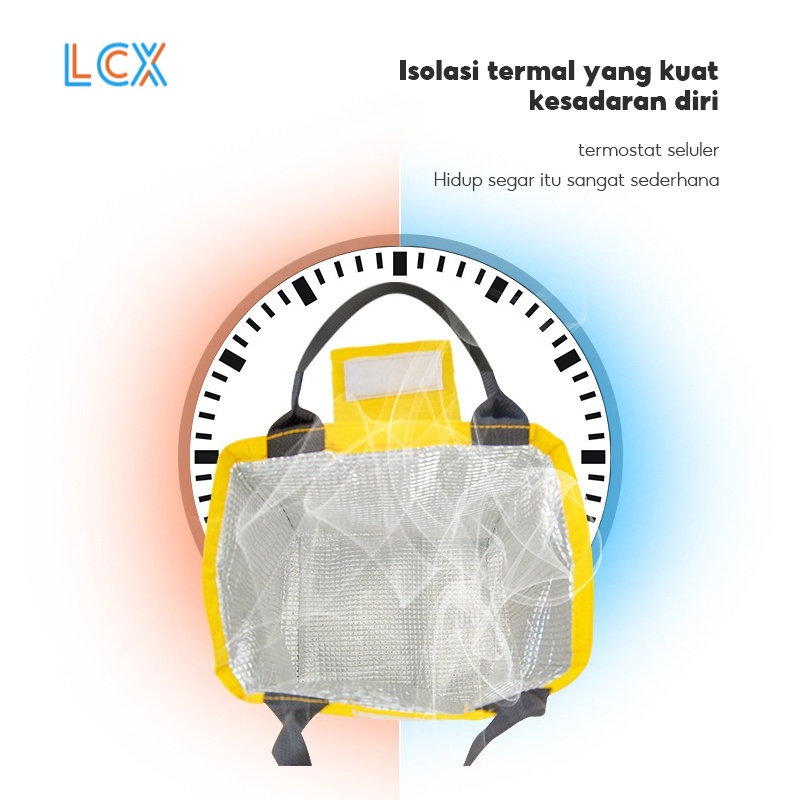 LCX Lunch bag Cooler Bag Tas Bekal Makan Siang Makanan Bento Lunch bag Anti Basah VS-7