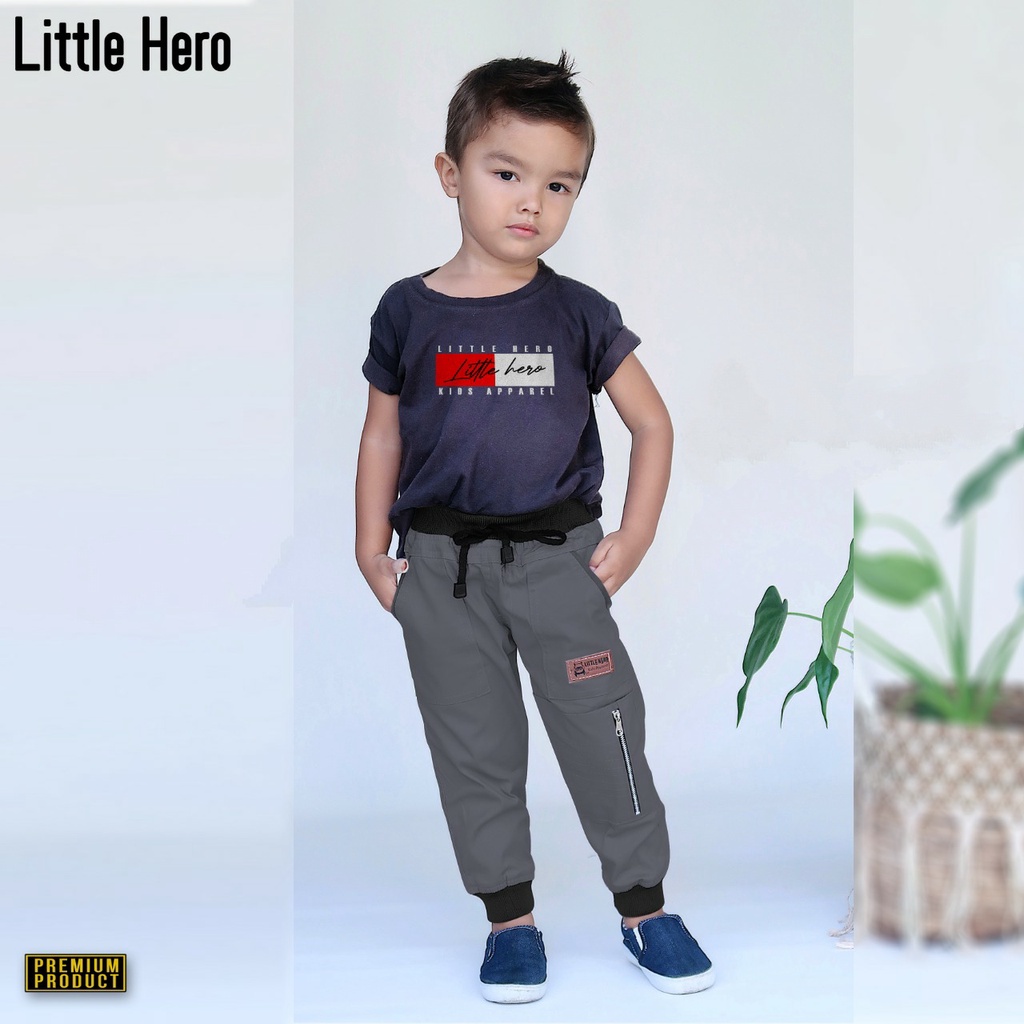 CELANA ANAK JOGGER SPIN LITTLE HERO  1-10 TAHUN. BAHAN MELAR DAN TEBAL.