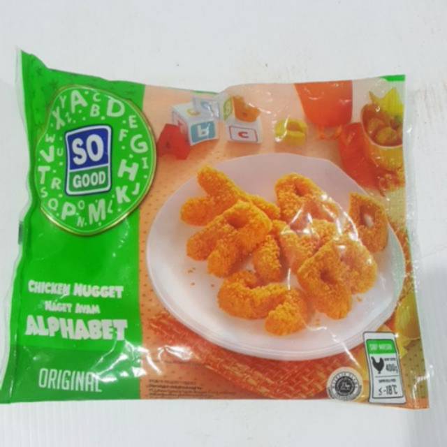 

SO GOOD Naget Alphabet 400gr