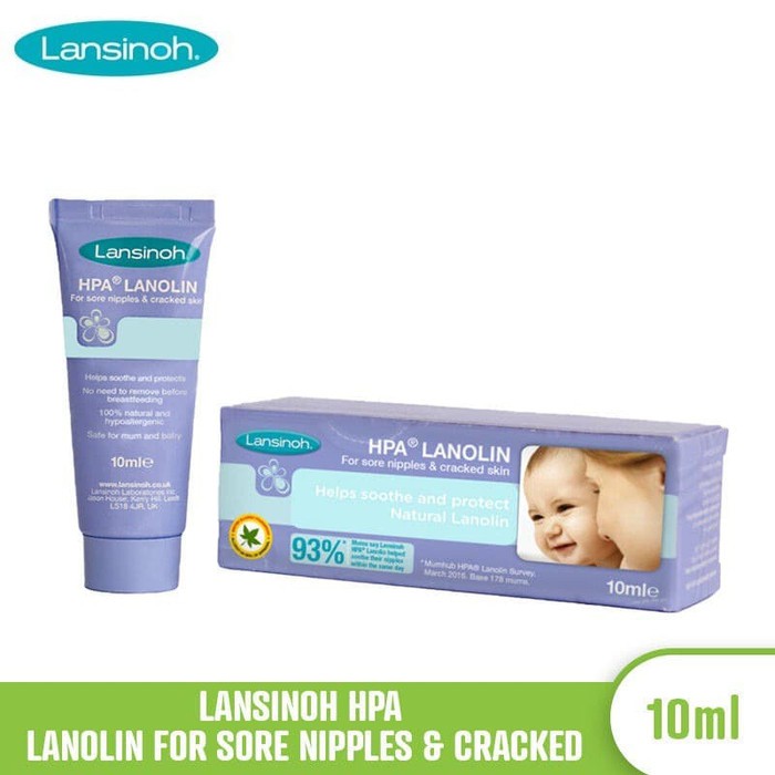 Lansinoh HPA Lanolin For Sore Nipples &amp; Cracked Skin / Krim Puting (Tersedia varian ukuran)