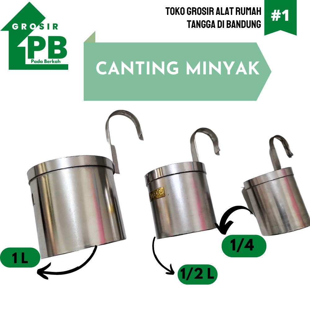 Canting Literan Takaran Gelas Ukur Minyak 1/2 Liter Termurah / Canting Aluminium Canting Takaran Min
