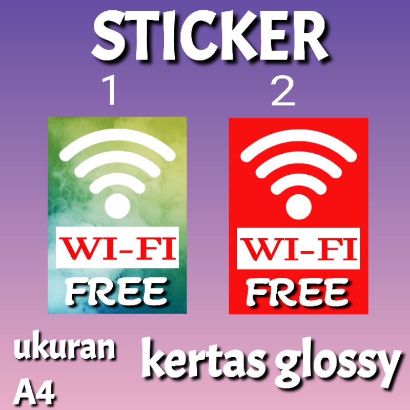 

STICKER FREE WIFI DI WARUNG A²