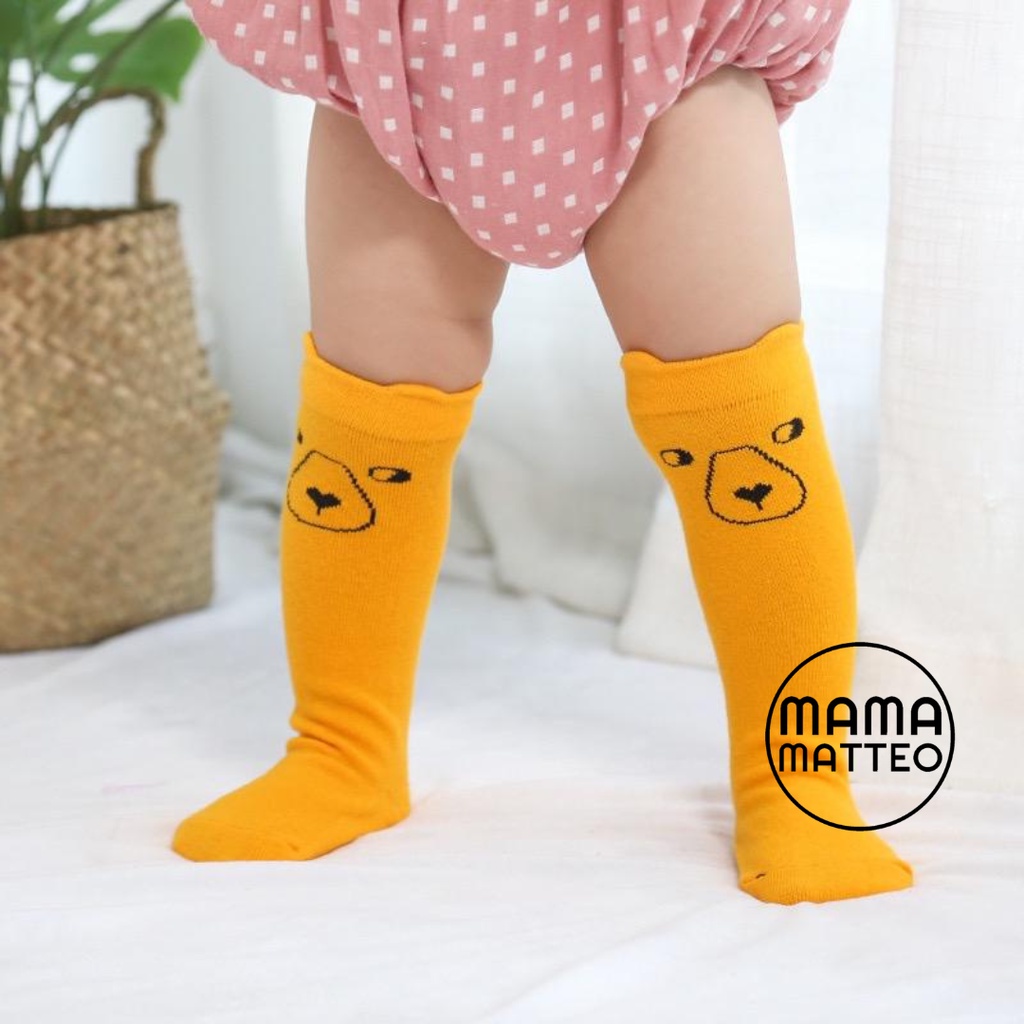 Kaos Kaki Panjang Bayi 0-2 Tahun / Anti Slip / Long Socks Motif Animal Lucu Bear / Rabbit / Fox / Owl