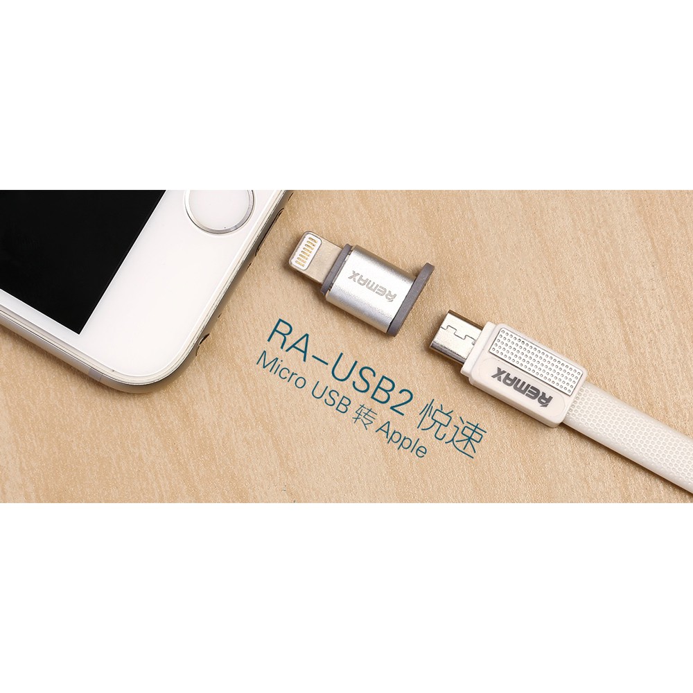 Remax OTG Micro USB to Apple Lightning Adaptor / Connector RA-USB2 ORI