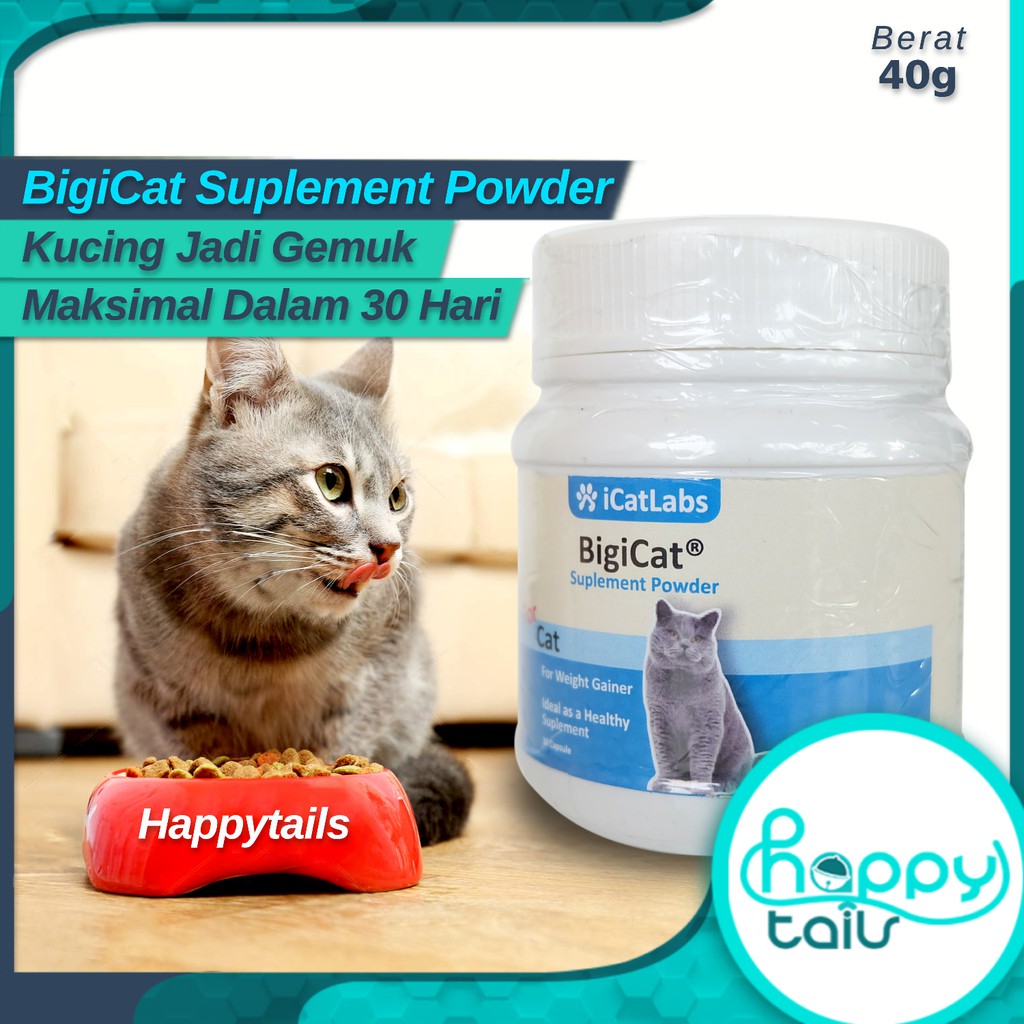 BigiCat Bigi Cat Vitamin suplemen penambah nafsu makan berat badan 30 Soft  Capsule