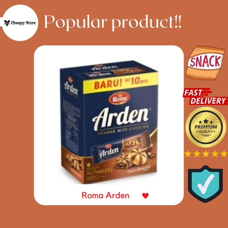 

Roma Arden Cookies Biskuit Choco Splendid 30gram 30 gram Isi 10 Pcs