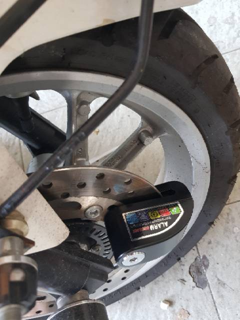 Gembok Kunci Disc Alarm Disc Lock Kunci Alarm Anti Maling Universal