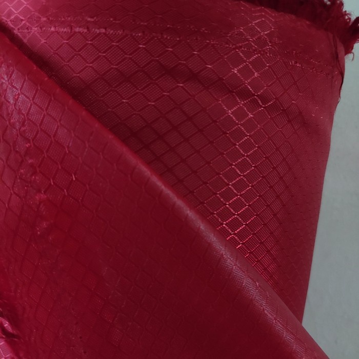 

✨ BISA COD ✨ kain tas waterpop nylon Diamond - Merah