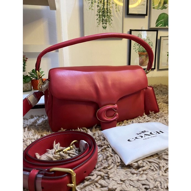 Coach C0772 Tabby Pillow shoulder bag Leather Red Apple