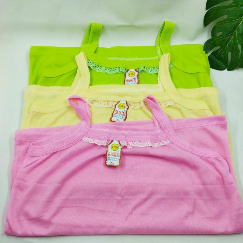 kaos dalam anak tk sd warna, grosir pakaian dalaman anak cewek murah kaos singlet perempuan renda