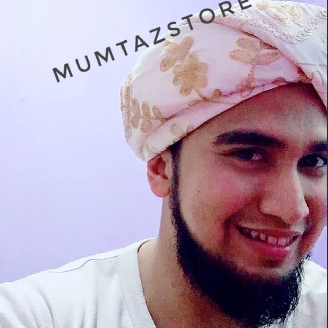 Imamah hijazy premium original made in india bahan katun dan sulam