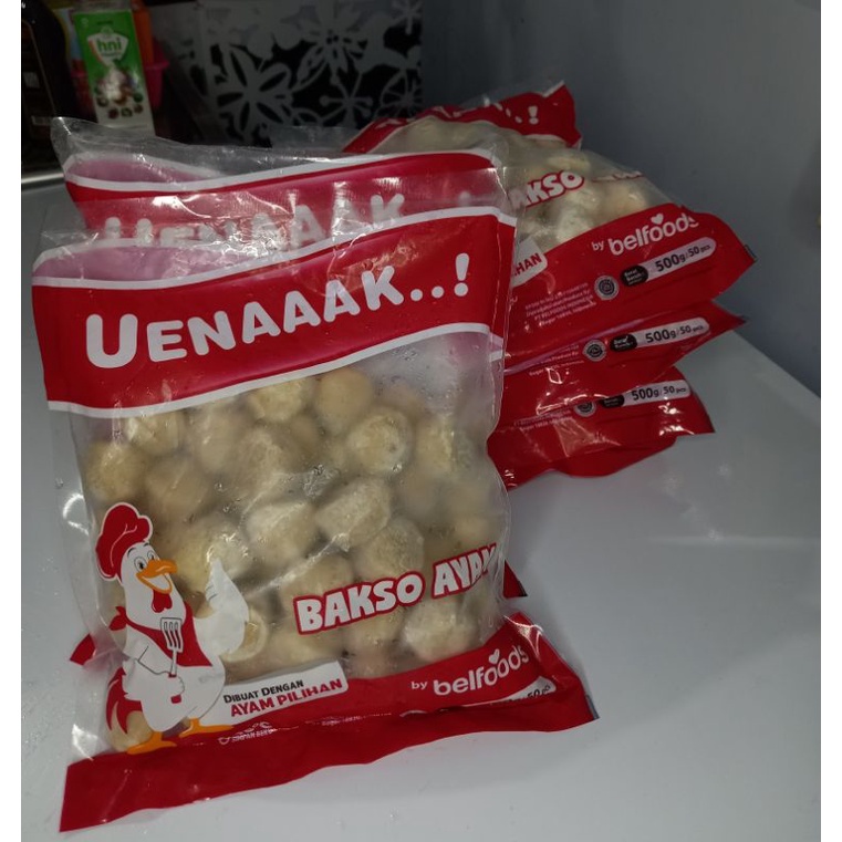 

BAKSO AYAM BELFOODS/UENAAAK 500g