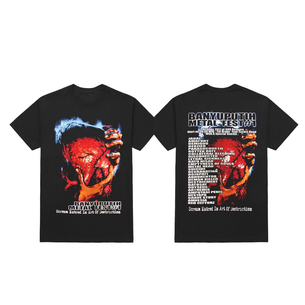 ORIGINAL T-SHIRT EVENT BANYU PUTIH METAL FEST #1