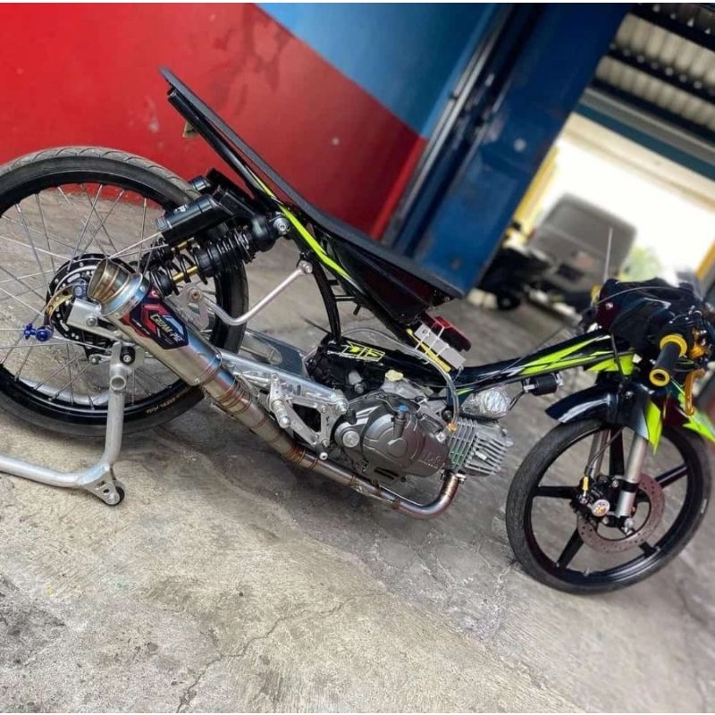 Knalpot jupiter 200cc Type CP3 BRS Creampie Muffler Jogja