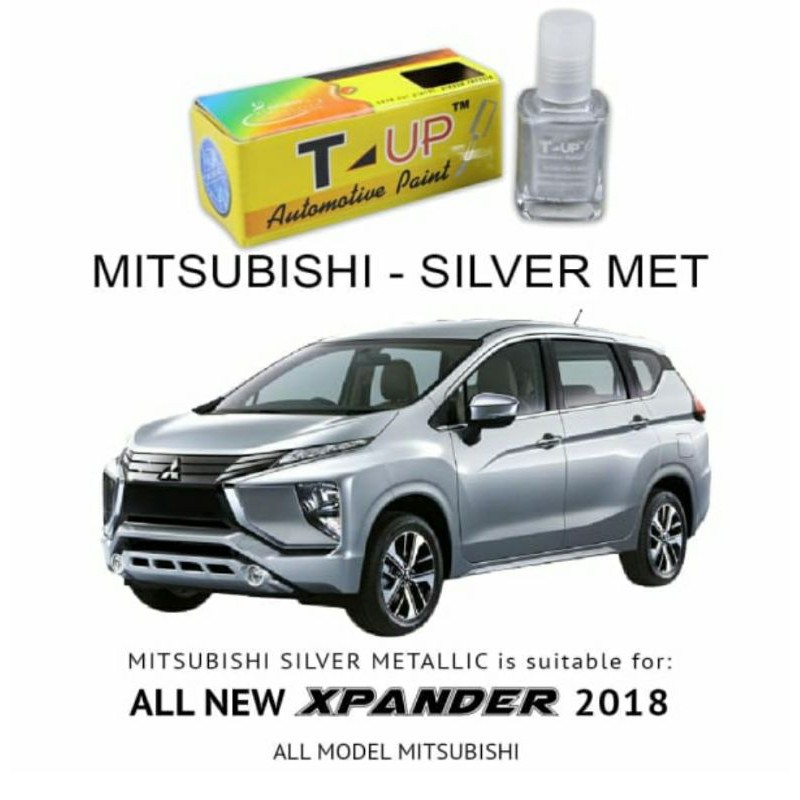 T-UP CAT OLES MITSUBISHI SILVER METALLIC CONTOH CAT SILVER METALLIC MITSUBISHI OUTLANDER MIRAGE