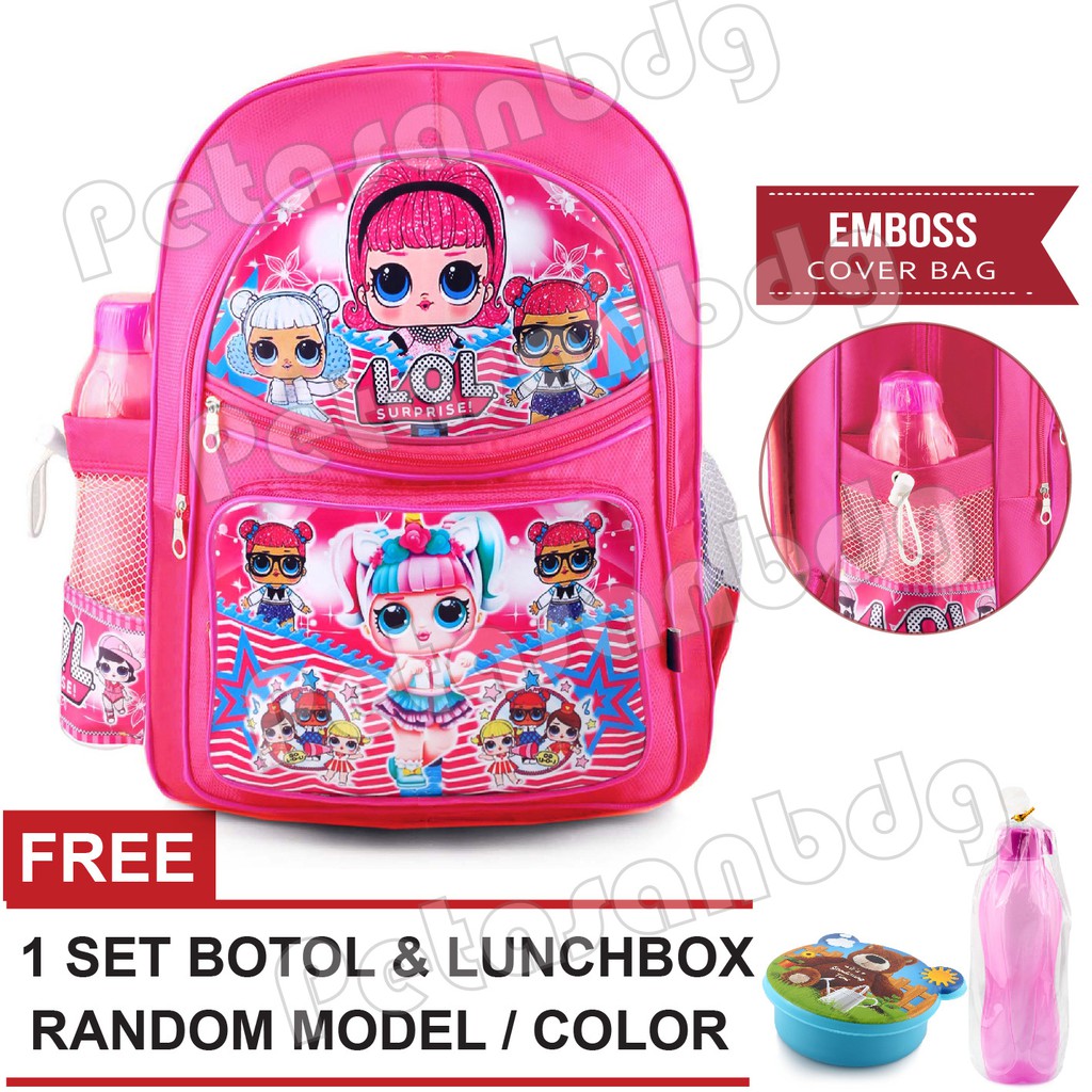 PTS -Ransel Sekolah Anak Perempuan - GLORIOUS + FREE Botol &amp; Lunchbox PT