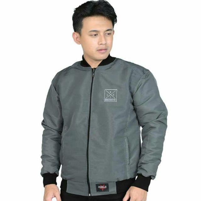 Jual JAKET PRIA Bomber Parasut Bahan TEBAL WATERPROOF PREMIUM | Shopee ...