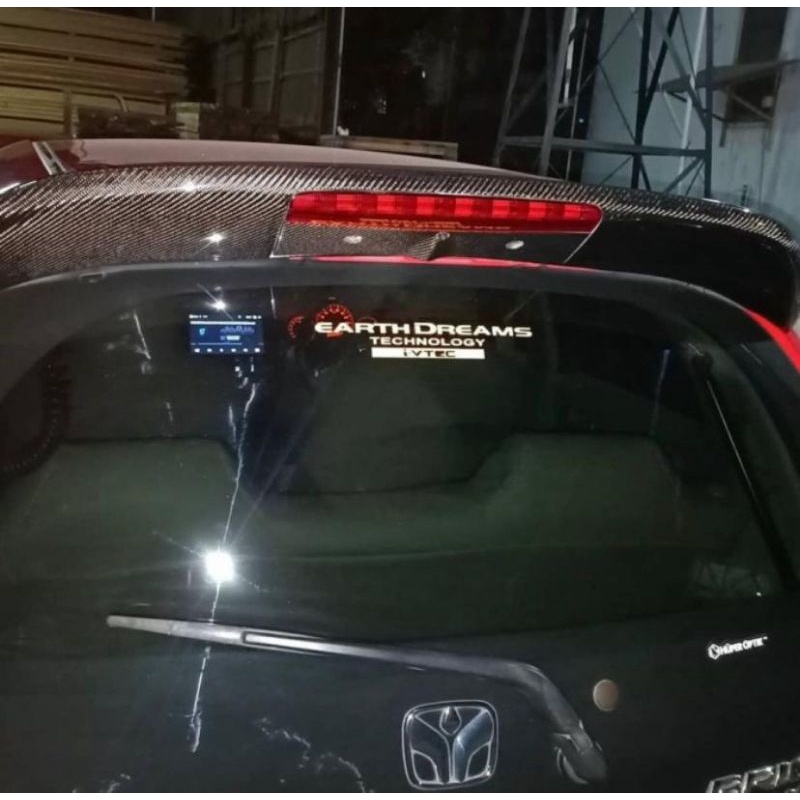 spoiler spoon brio old carbon kevlar model lampu