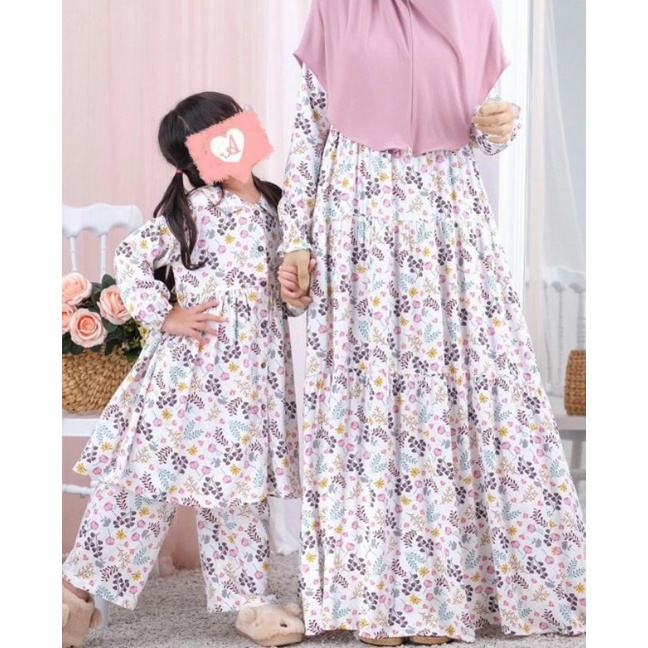 Atelier Angelina Bella Dress & Little Zahra Kamia Pure White