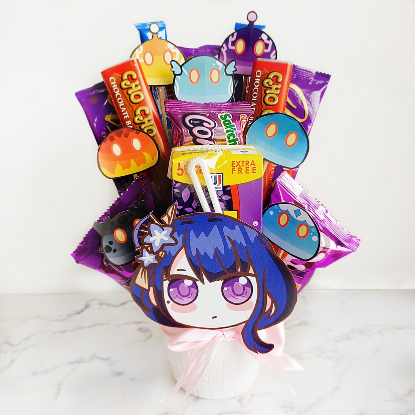 

Hampers Snack Paket Gift Box Kado Ultah Character Baal Raiden Ei GI
