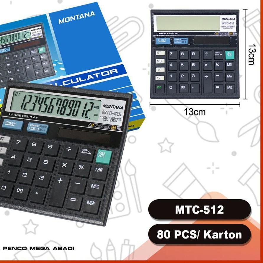 

Berkualitas Kalkulator calculator MTC512 12 digit harga distributor