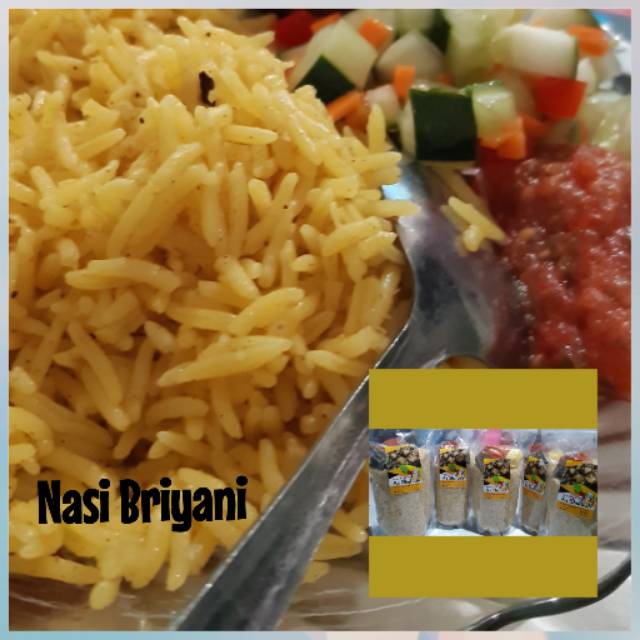 

Beras basmati + bumbu Briyani 1kg