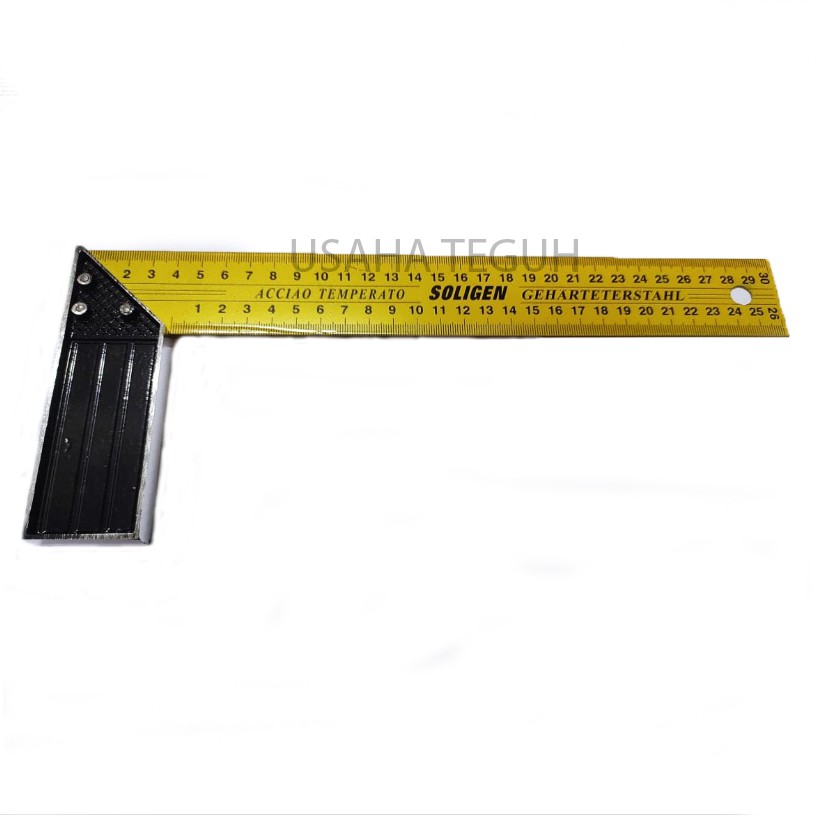 

Siku Meter / Penggaris Siku Tukang 30cm Heavy Duty Soligen