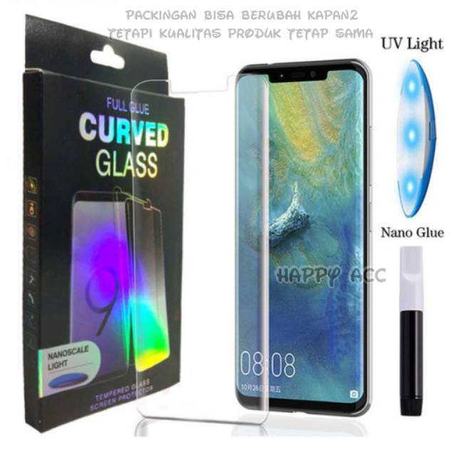 Tempered Glass UV Samsung S8 Plus Tempered UV Curved Glass Full Glue Samsung S8 Plus