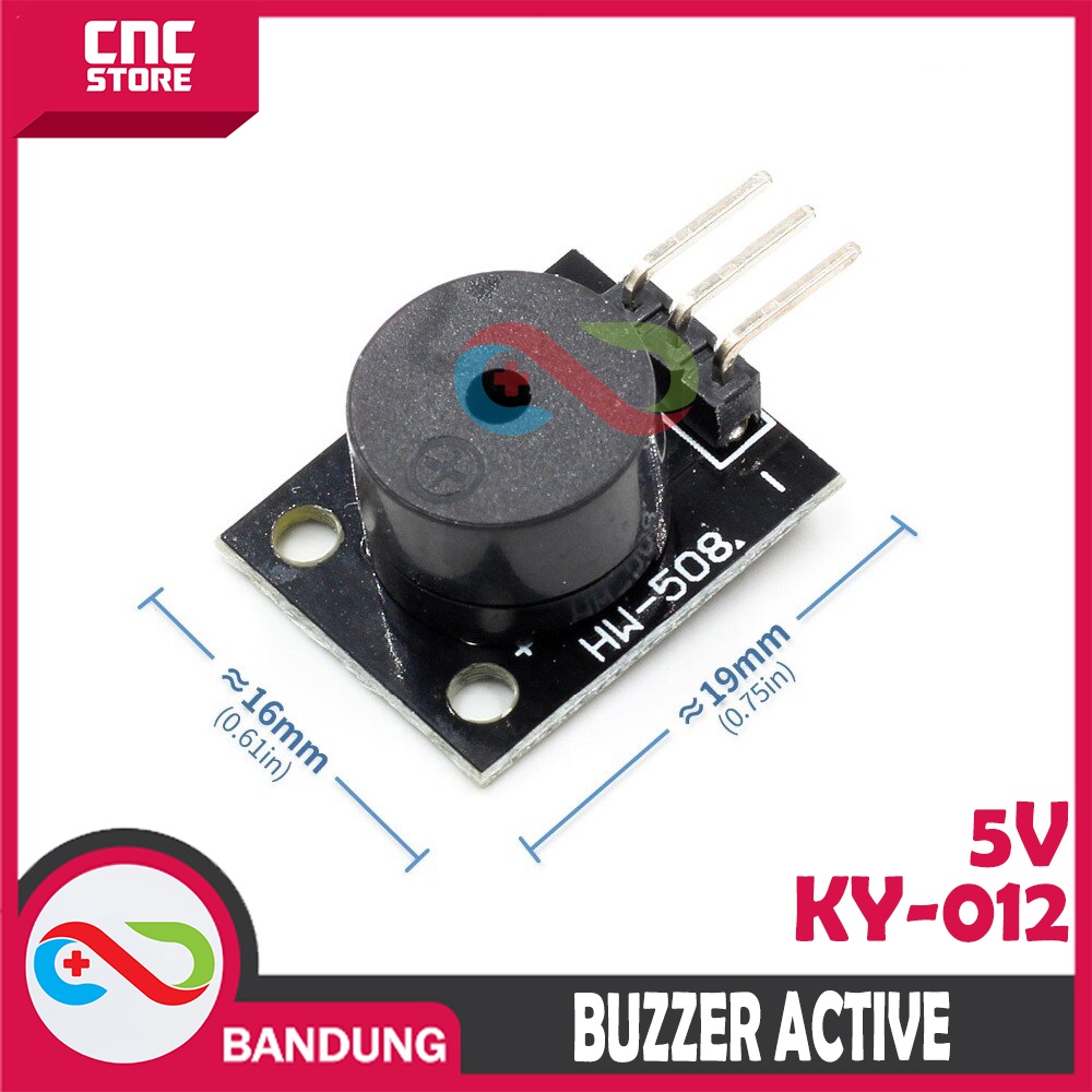 MODUL BUZZER 5V KY-012 ACTIVE HIGH FOR ARDUINO AKTIF HIGH SOUND MODULE