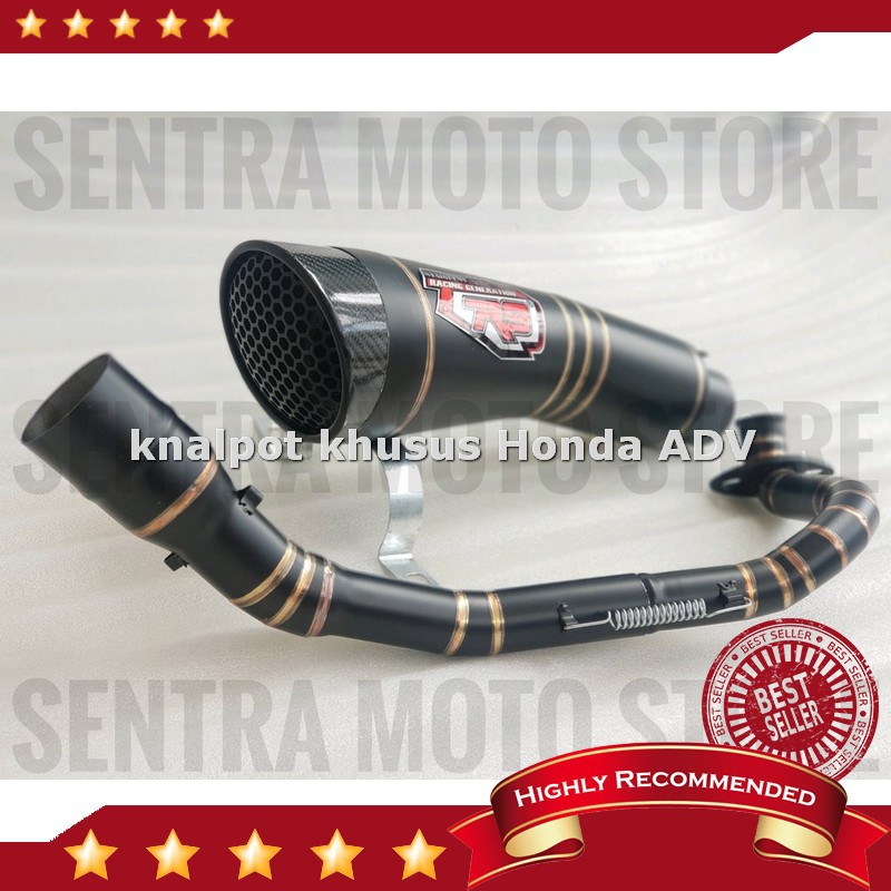 Diskon Knalpot racing r9 black honda adv 150