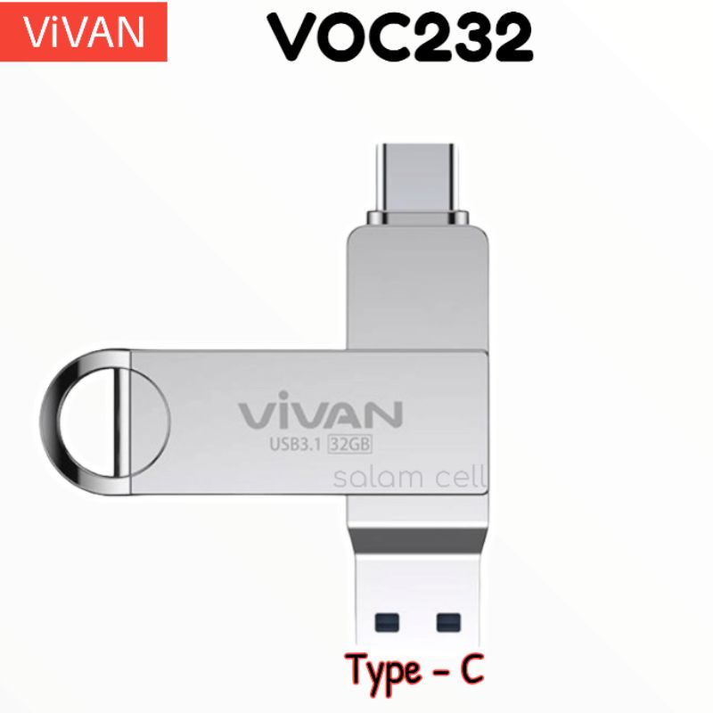 Flashdisk OTG VIVAN VOC164 64GB Untuk Semua Hp Original Garansi Resmi