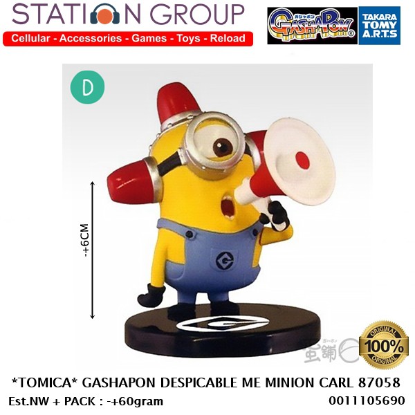 TOMICA GASHAPON DESPICABLE ME MINION D CARL 87058 ACTION FIGURE TAKARA TOMY ART
