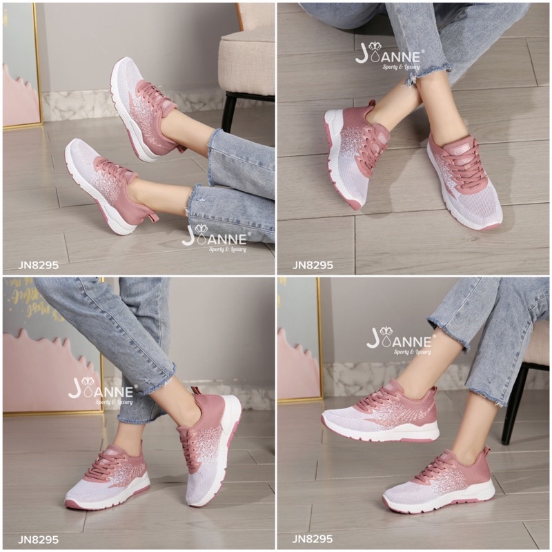 RESTOCK! [ORIGINAL] JOANNE FlyKnit Sport Sneakers Shoes Sepatu Wanita #JN8295