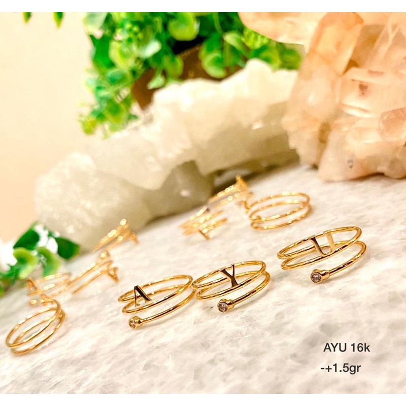 Cincin Alphabet huruf model spiral kadar  700%