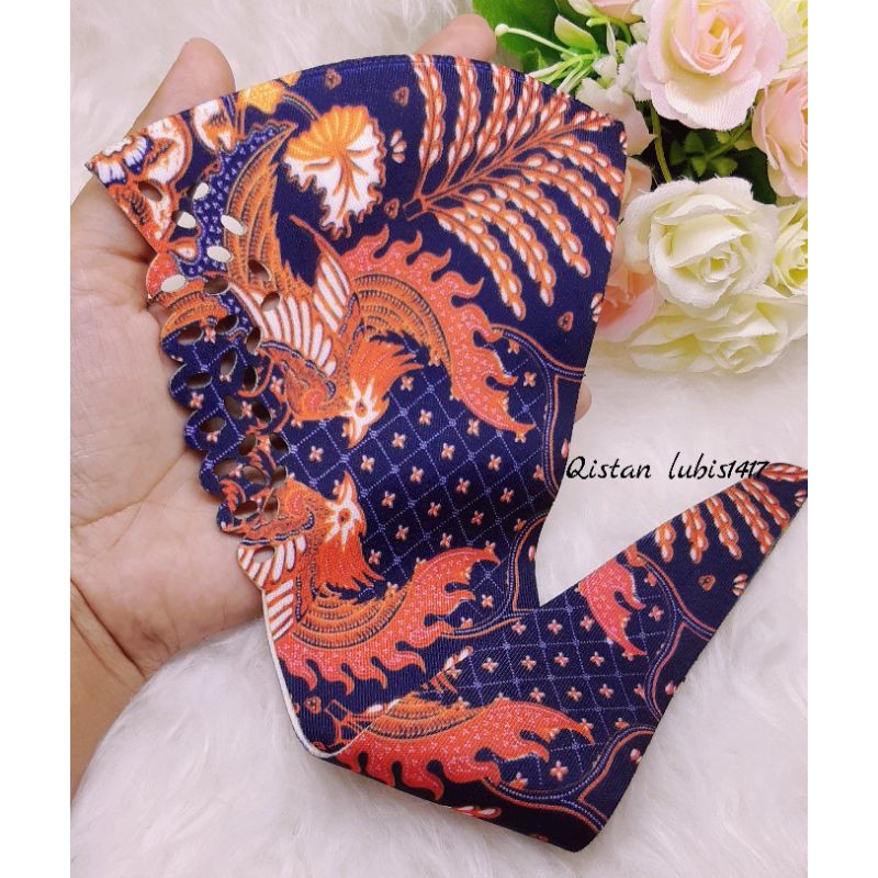 masker hijab motif batik beli 10 free 2