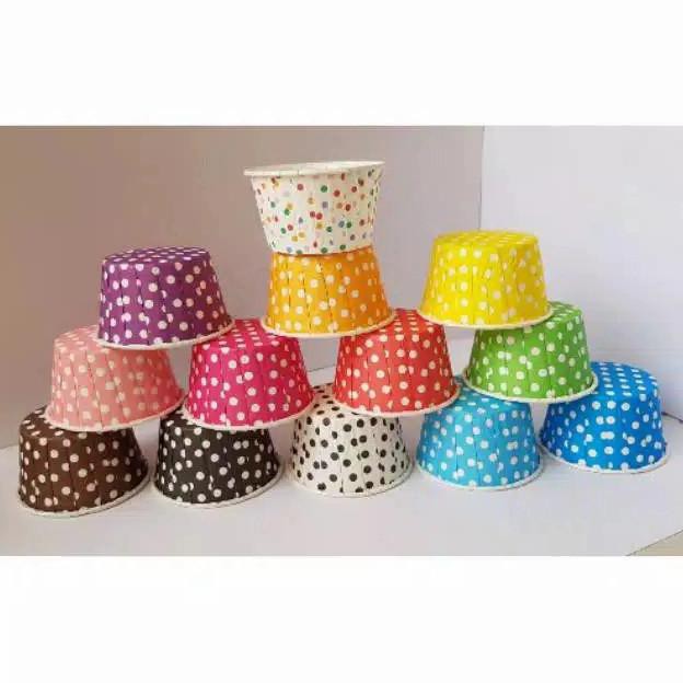 

Kertas Cupcake 100Pcs Laminating MOMMA Polca Standar Bake Case