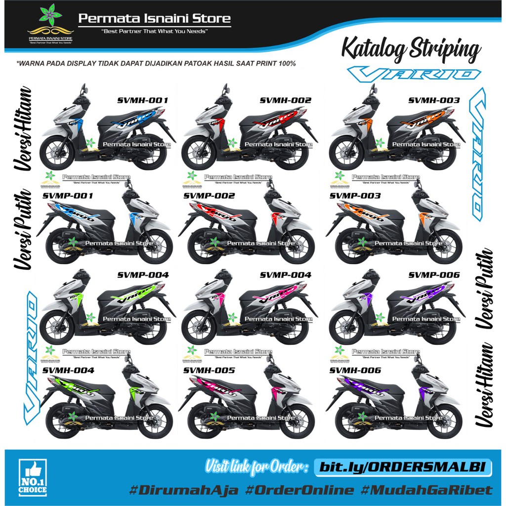 Striping Vario 150 LED Old Desain Livery Malaysia