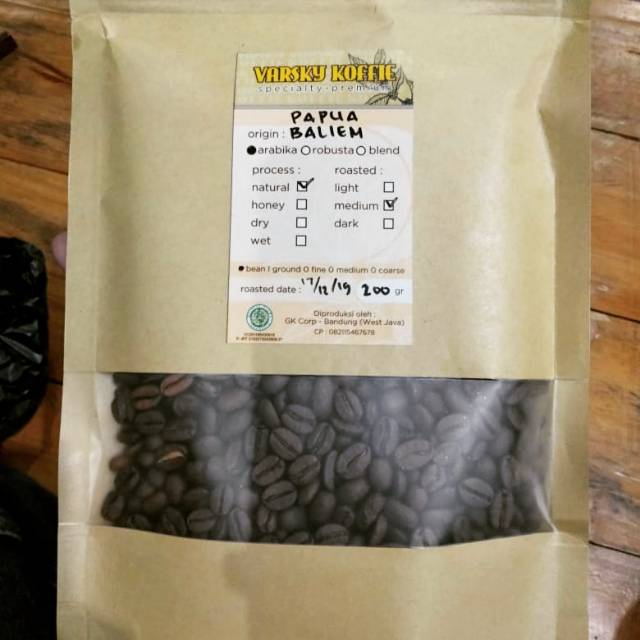 

VARSKY KOFFIE ,Papua Baliem arabika (200gr)