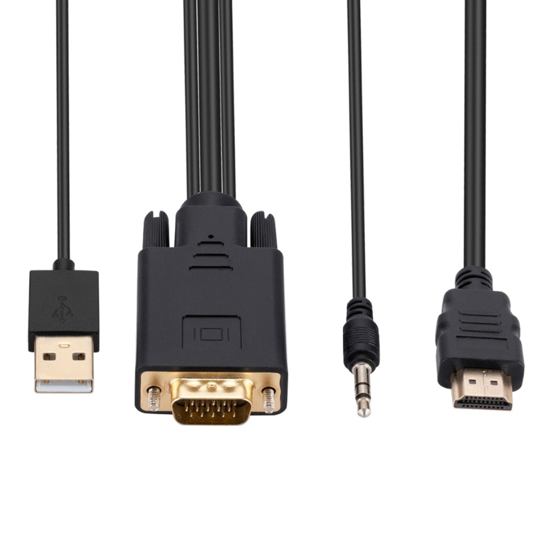 Btsg Kabel VGA Ke 6Feet (Pria Ke Male) Dengan Konektor Untuk Monitor Komputer, Desktop, Laptop