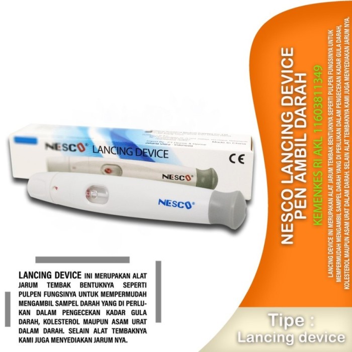 Nesco Lancing Device Pen Lancet NESCO Pen Ambil Darah Pen Bekam - PLLR