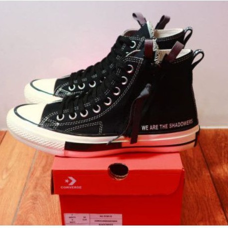 SEPATU PRIA SNEAKERS CONVERSE ALL STAR ZIPPER ENSHADOWERS black white high IMPORT BNIB