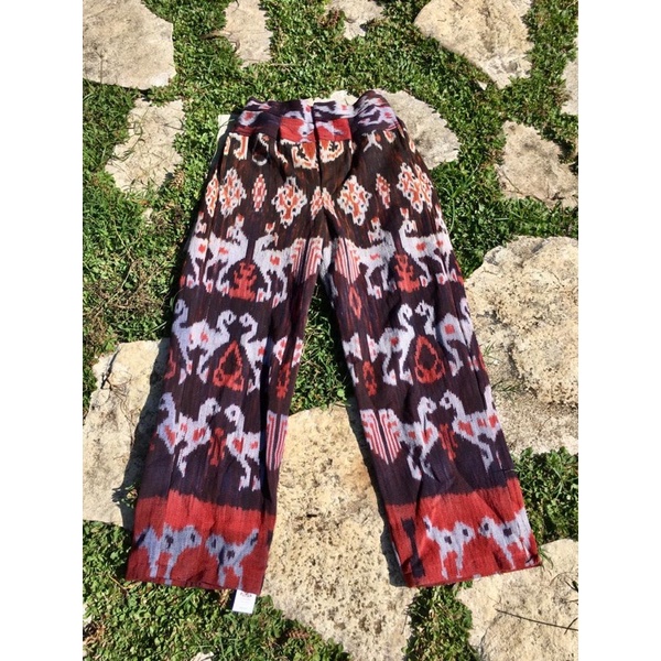 celana kulot tenun kodi