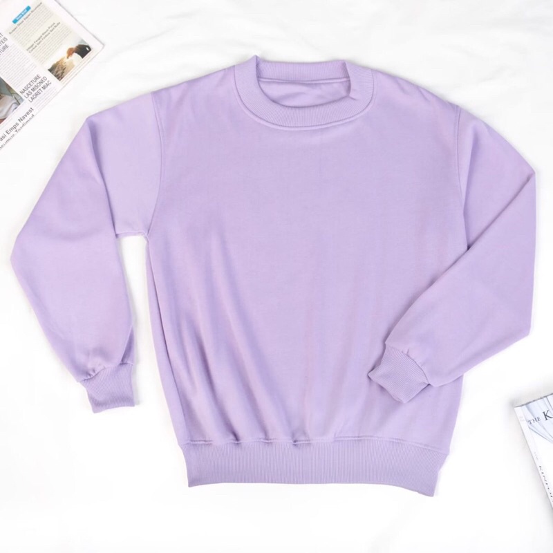 LUNA BASIC SWEATER POLOS CREWNECK SWEATER- SWEATER OBLONG PRIA WANITA TERMURAH