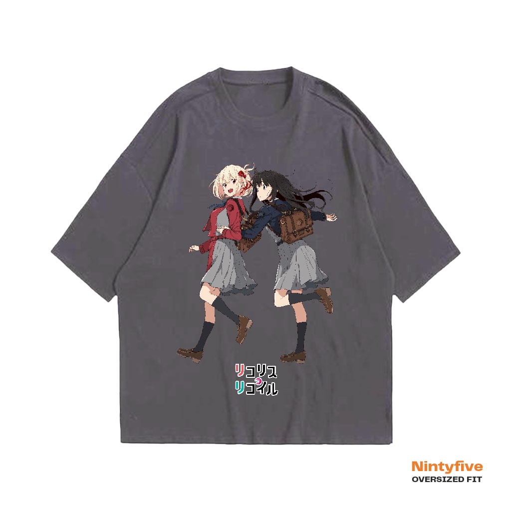 Lycoris Recoil - Kaos Anime Lycoris Reciol Oversized T shirt