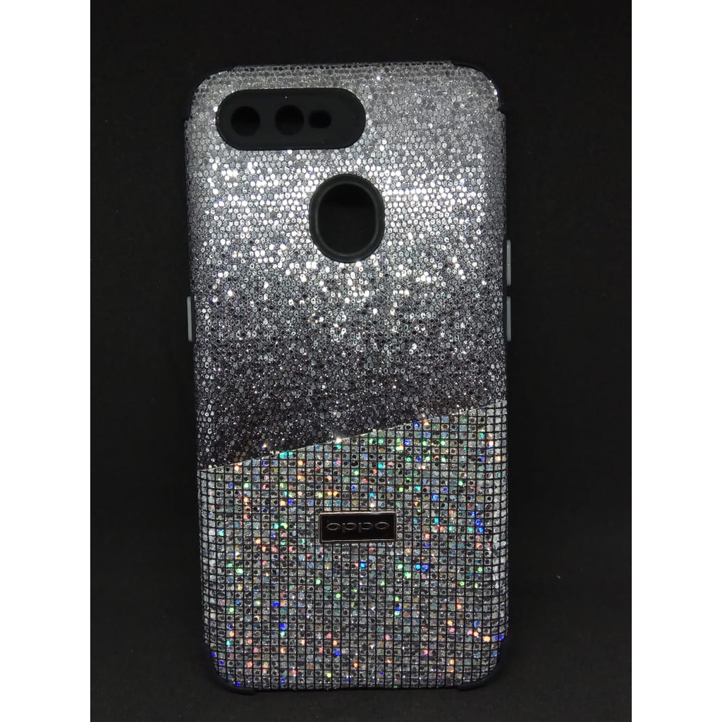 Casing Glitter Disco Oppo A12 / A5s Glamor Bling Bling Disko Weika COD