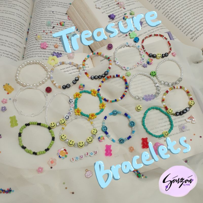 Part 3: Gelang Kpop Idol Manik/Beaded Bracelet Korea/Treasure Jihoon Mashiho Doyoung Haruto Yoshi Ja